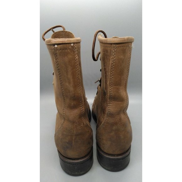 Vintage LAREDO Lace Up Roper Women\'s Leather Work Boots Size 5.5M Made in USA main image 5